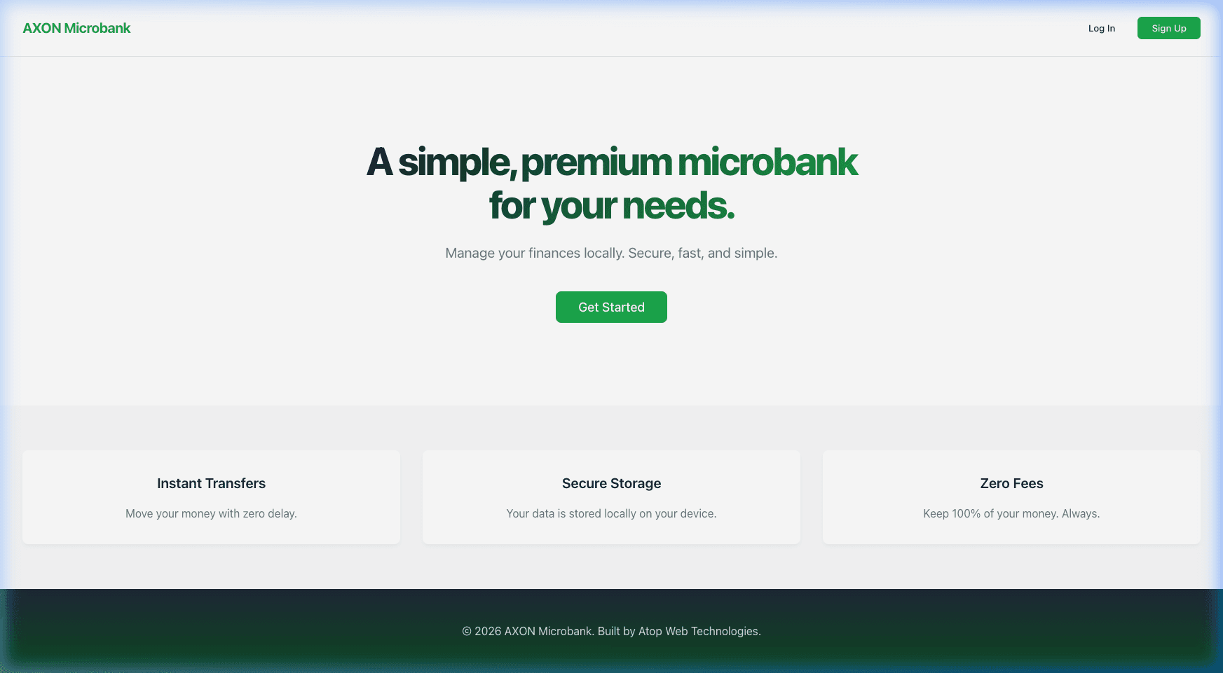 Cover image for Build a Microbank with AXON